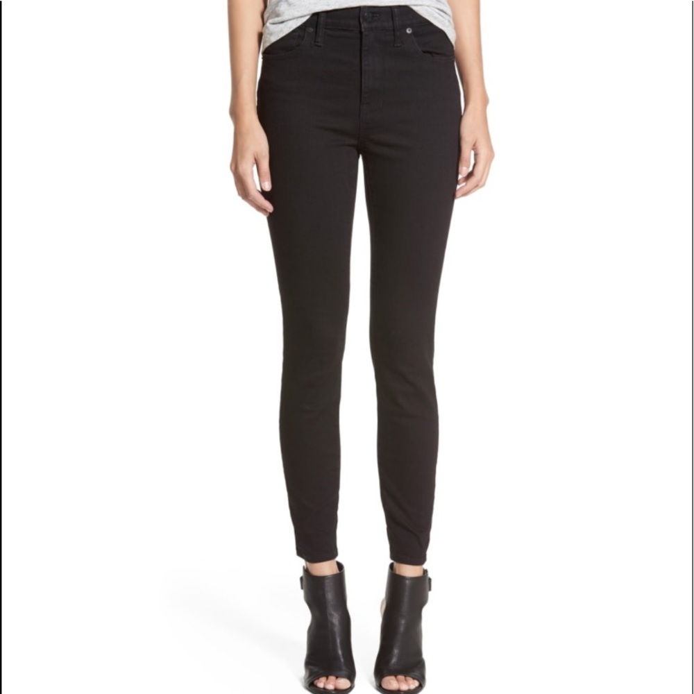 Madewell black skinny skinny jeans size 27